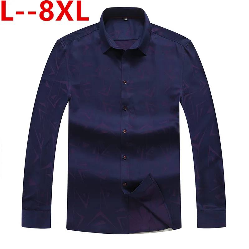 

Men's 8XL 6XL 5XL Brand 2020 Spring Autumn New Male Casual Shirts Cotton Flannel Plaid Long Sleeve Shirt Clothes Camisa