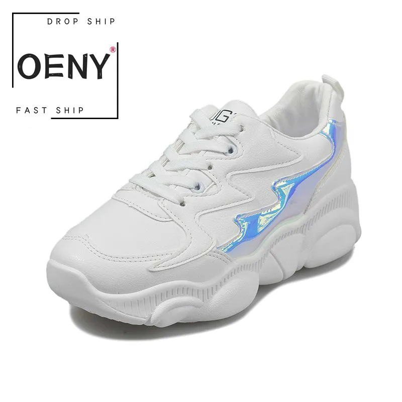 Женские кроссовки 2020 удобная Массажная обувь на плоской платформе женская