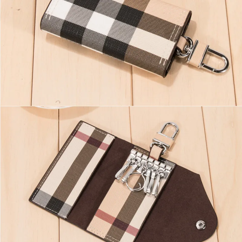 Повседневный чехол для автомобильных ключей сумка кошелек держатель брелок