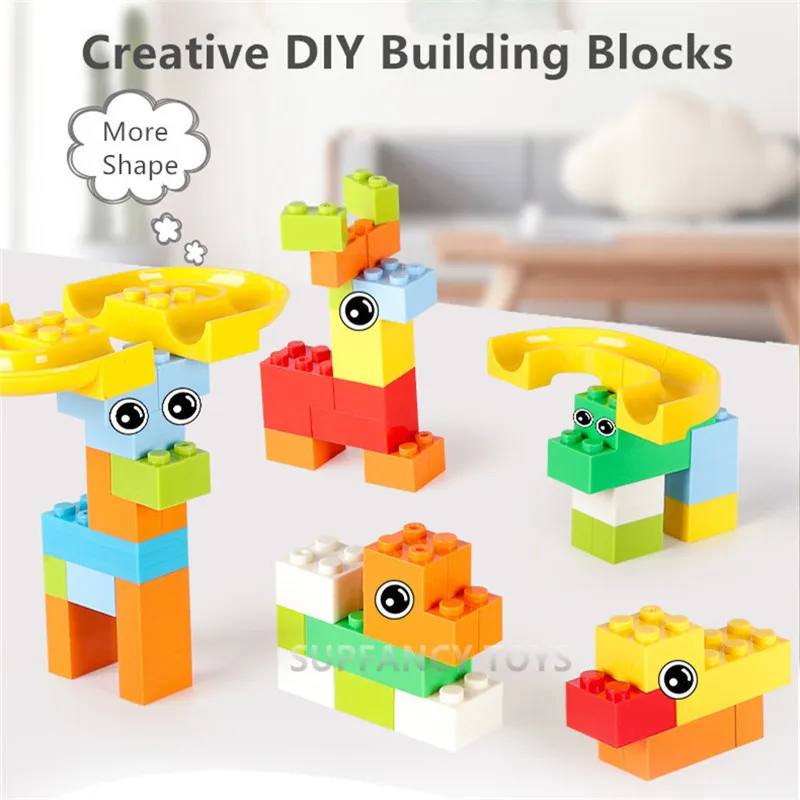 Детский конструктор гоночная трасса с мраморным рисунком|Блочные конструкторы| |