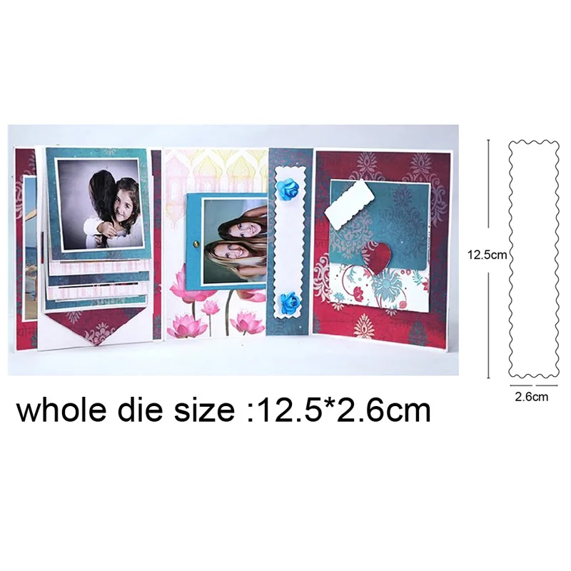 

Stripe Frame Metal Cutting Dies DIY Scrapbooking Paper Cards Stencil Embossing Decorative Craft die new 2020