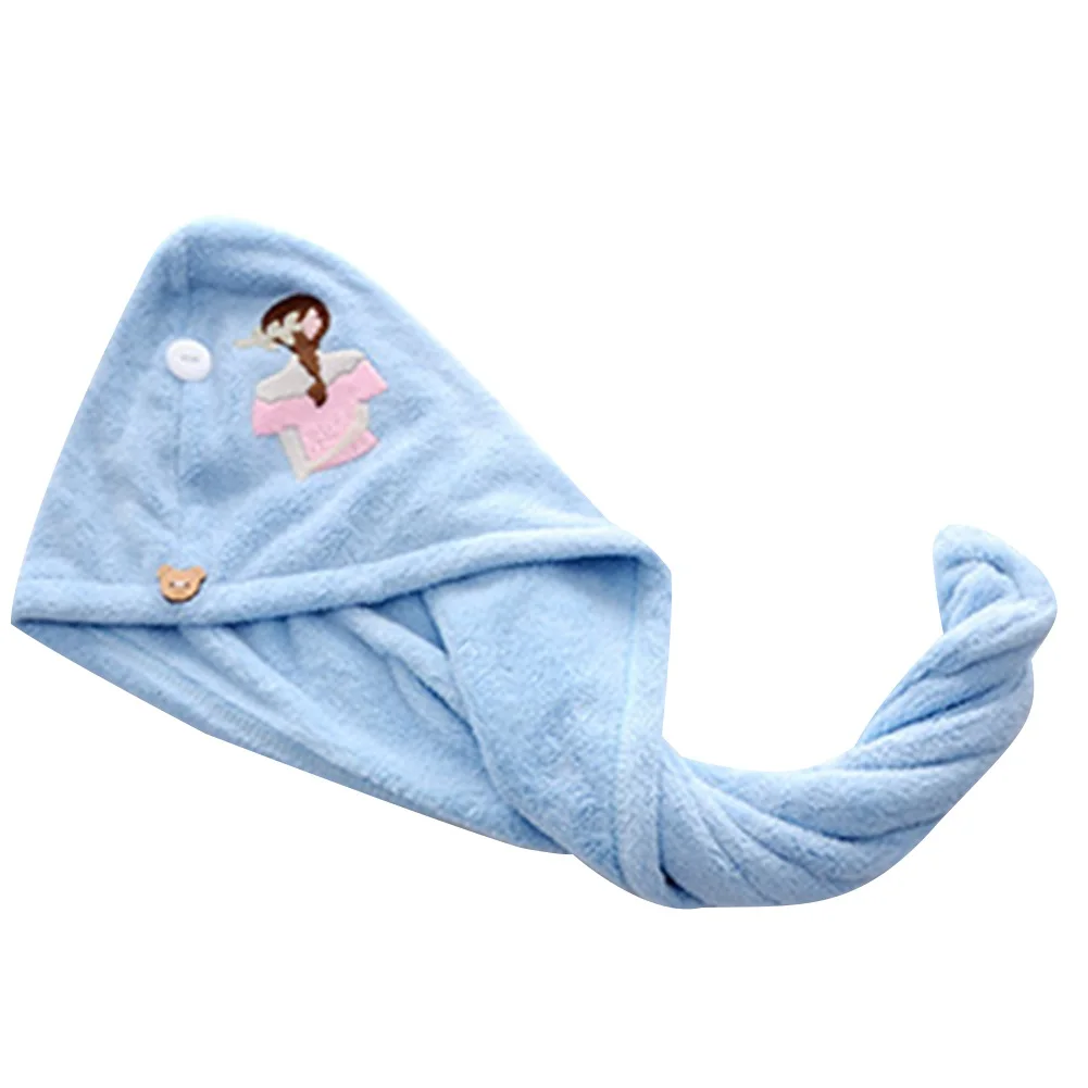 1 шт. Женская Волшебная шапочка для сушки волос Быстросохнущий тюрбан из