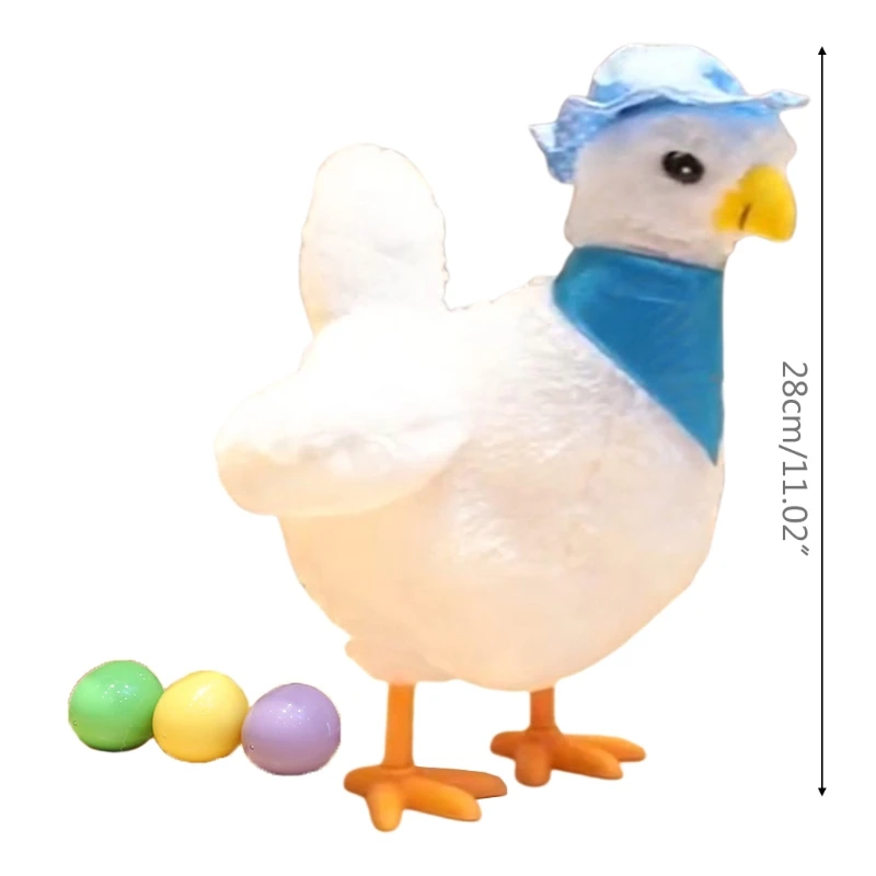 

Electronic Crazy Chicken Plush Toy Electric Funny Singing Dancing Laying Eggs Hens Doll Music Animal for Kids Birthday Gift