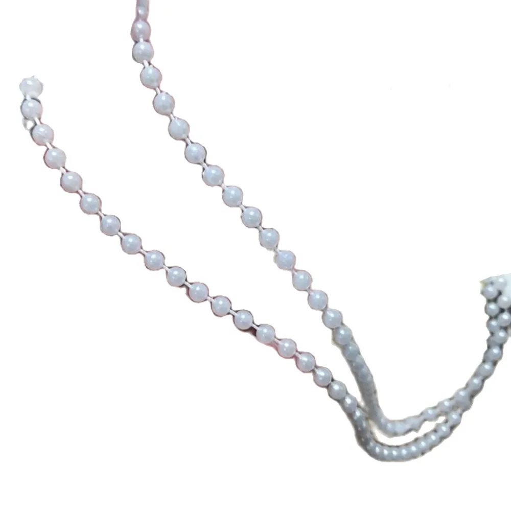 1 м белые кружевные Хрустальные Бусины блестящая ткань бисерная отделка 0 5 см