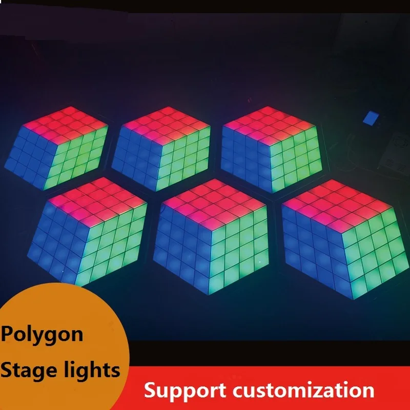 2019 3D светодиодный шестигранный сценический светильник для танцпола s образные