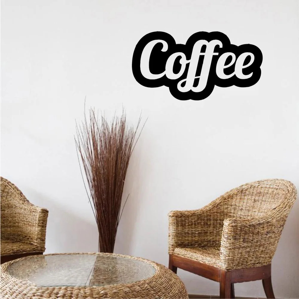 Стикер для стены с мотивом кофе виниловая наклейка простой стильный декор обои