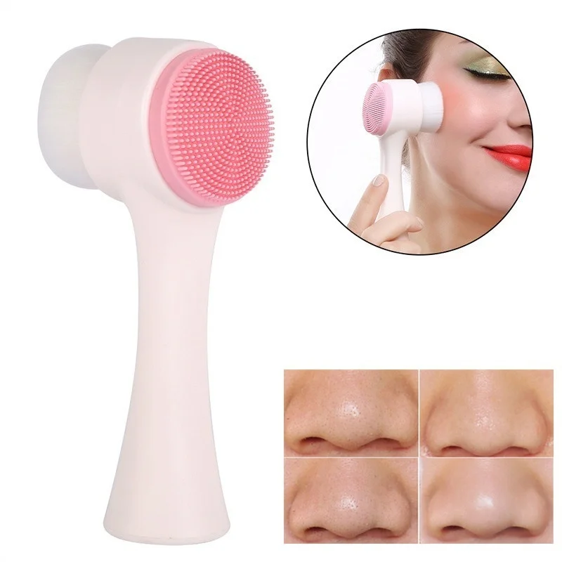 

Double Sides Facial Deep Cleansing Brush Face Skin Care Clean