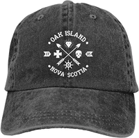 waiting for something to happen on oak island dad hats adjustable baseball cap denim vintage hat outdoor strapback cap