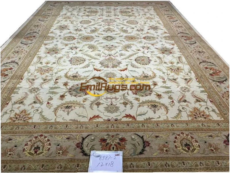 Beste Originele Single Export Turkse Handgemaakte Tapijten Oushak Ozarks Zuivere Wol Tapijt 8987-1.