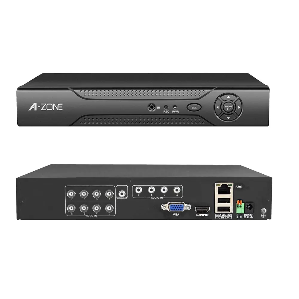 Мини видеорегистратор Onvif PTZ H.264 8 каналов 1080P 5 в 1 для системы видеонаблюдения VGA HDMI