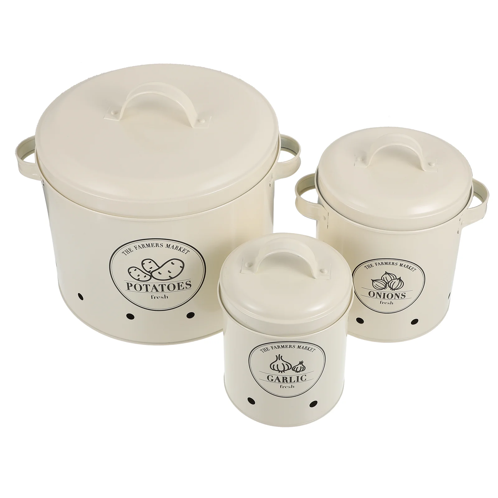 

3Pcs Potato Containers Onion Holders Household Restaurant Food Holders