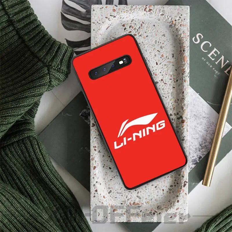 Роскошный брендовый чехол LI NING для samsung galaxy S8 S9 S10e S20 PLUS J6 J600 | Мобильные телефоны и
