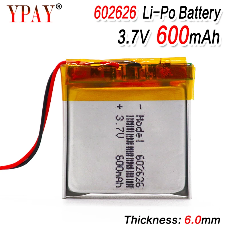 600mAH 602525 602626 PLIB polymer lithium ion / Li-ion battery for SMART WATCH GPS | Электроника