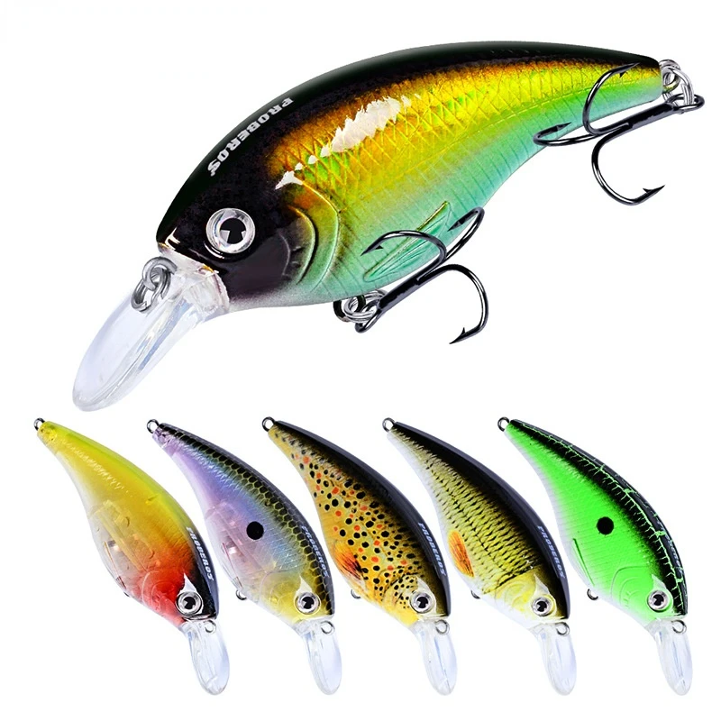 

Crankbait Fishing Lure 9cm-17g Minnow Hard Bait Wobbler Artificial Bass Lures With 4# Hook Topwater Fishing Trout Tackle