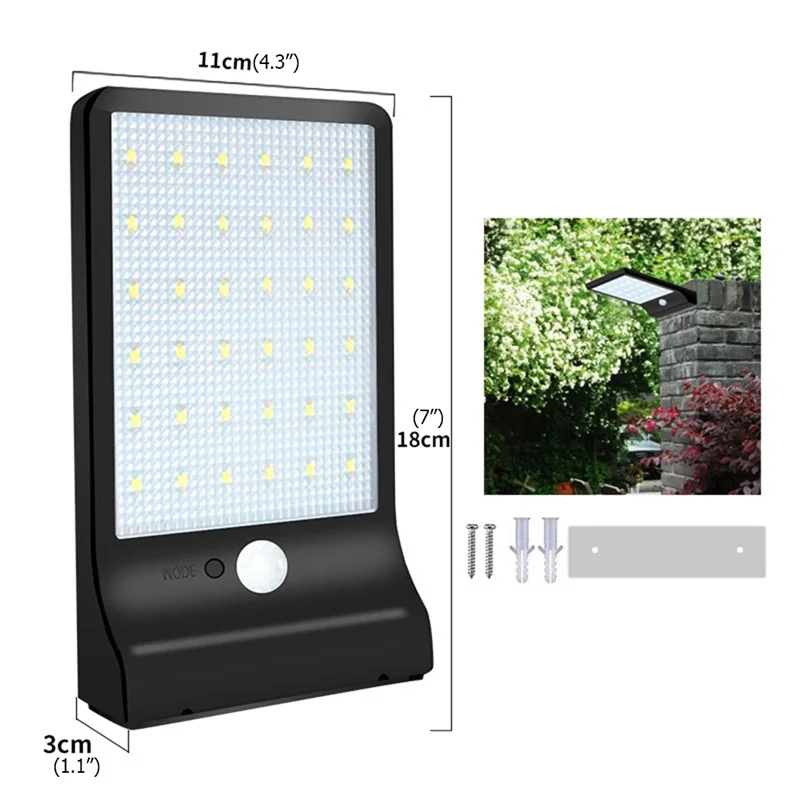 Уличные настенные лампы OUFULA на солнечной батарее водонепроницаемый садовый