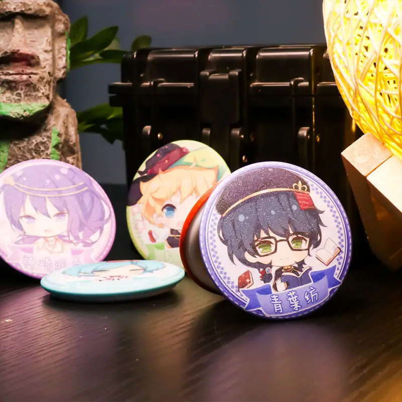 

Action Ensemble Stars ! Badge Toys For Children Saegusa Ibara Himemiya Tori Kazehaya Tatsumi Sakuma Rei 37 Idols Collectible Toy