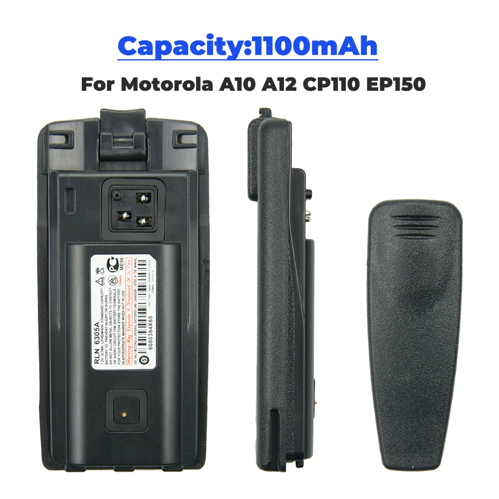 2X Replacement Battery for Motorola Two-Way Radio A10 A12 CP110 EP150 Two Way Radios With | Электроника