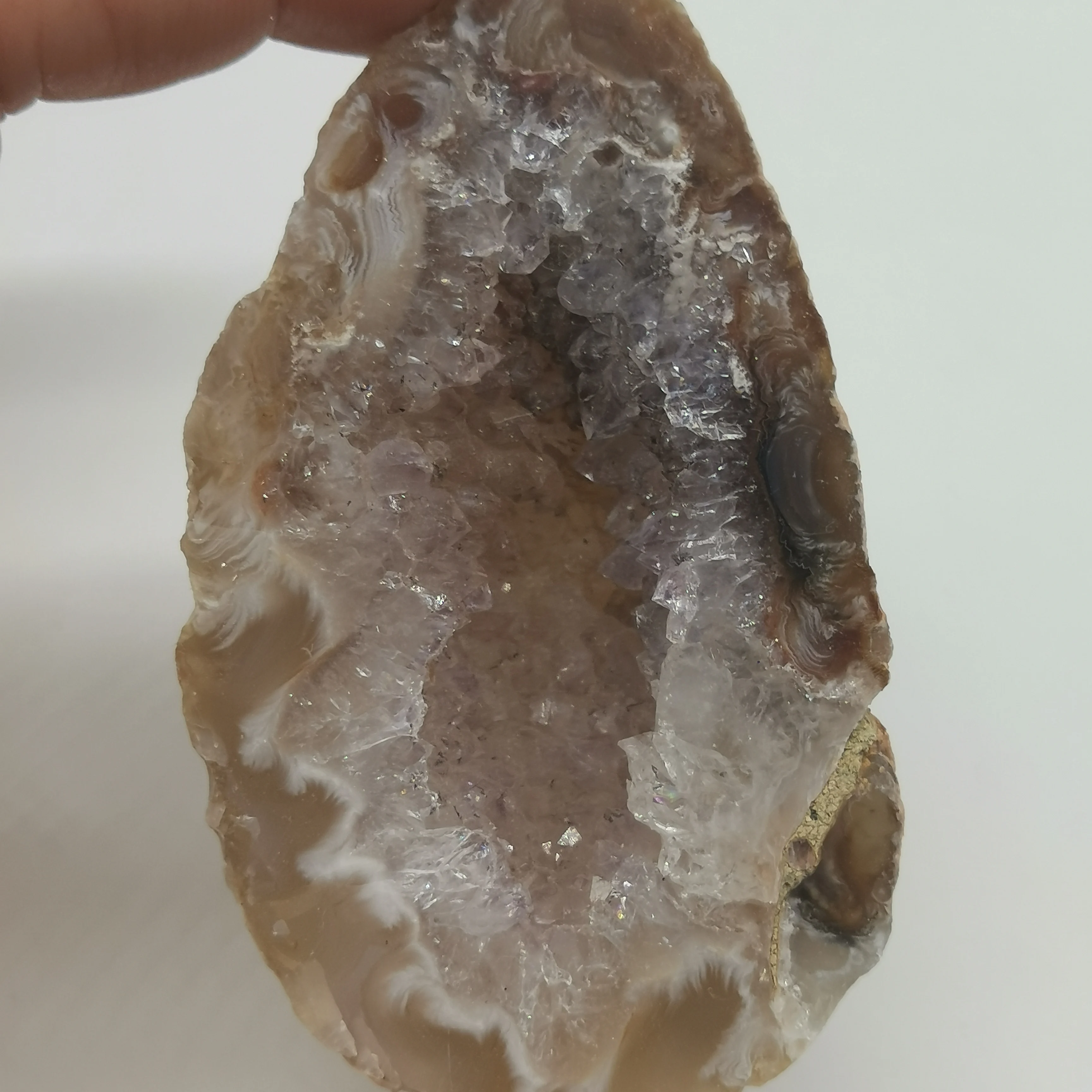 Decoration Stone 87g Natural Crystal Ore Mineral Rough Energy Agate geode Specimen Decor #XT398 | Дом и сад