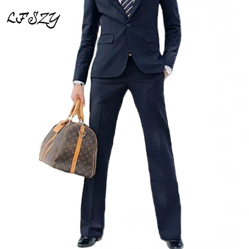 Новые мужские брюки с микро-колокольчиком на весну и лето деловая Повседневная