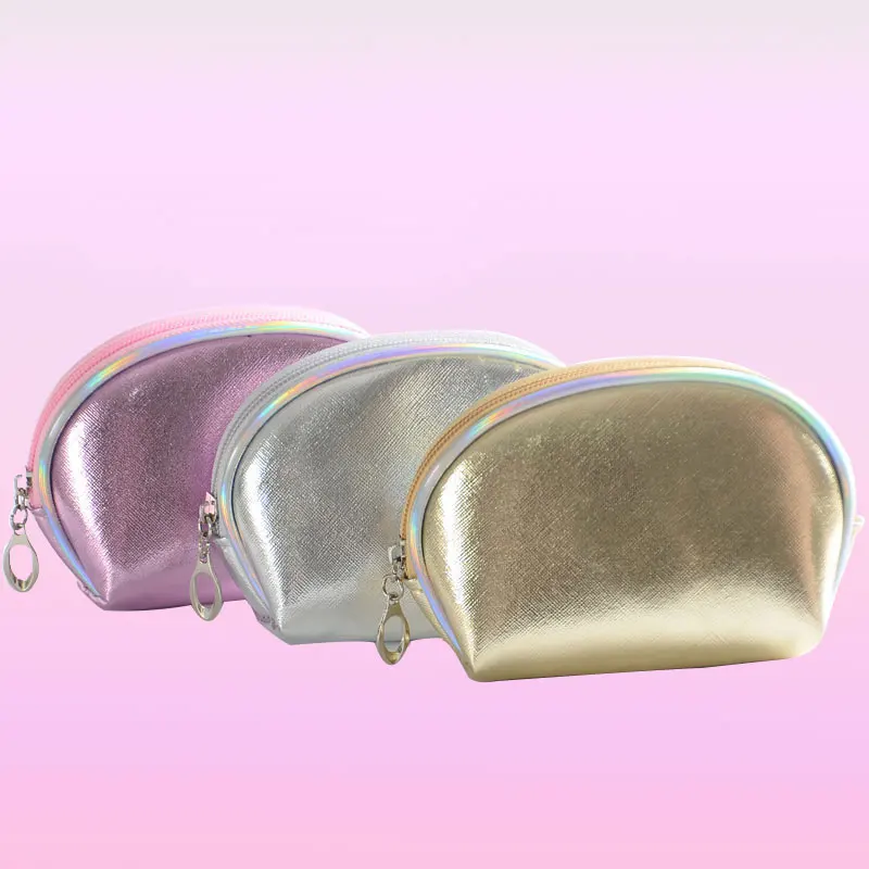 Женская мини-сумка для макияжа модная маленькая косметичка из искусственной