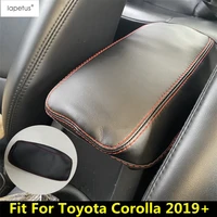 car center console armrest storage box cover cushion mat protector pad pu leather accessories for toyota corolla e210 2019 2022