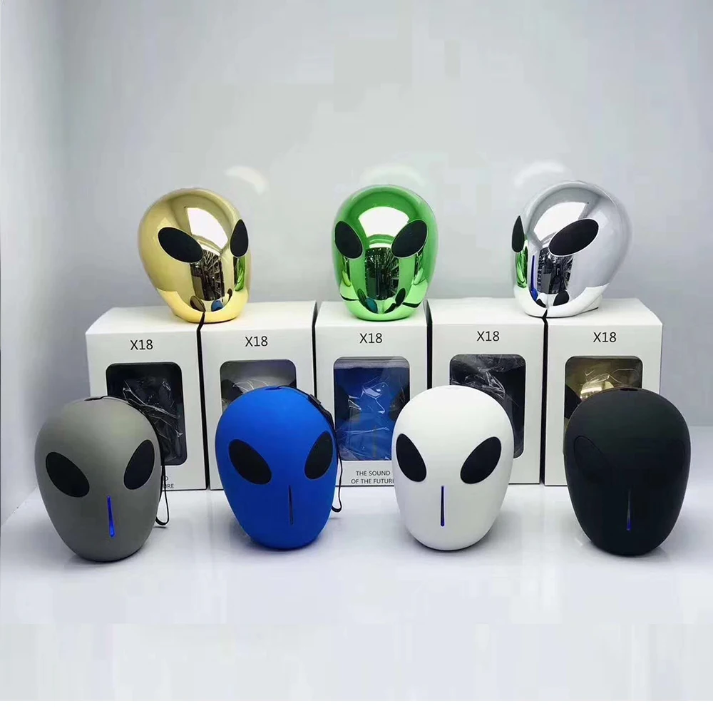 X18 Alien беспроводной Bluetooth динамик Портативный Перезаряжаемый сабвуфер Поддержка TF карты для внутреннего наружного тонкой работы подарок
