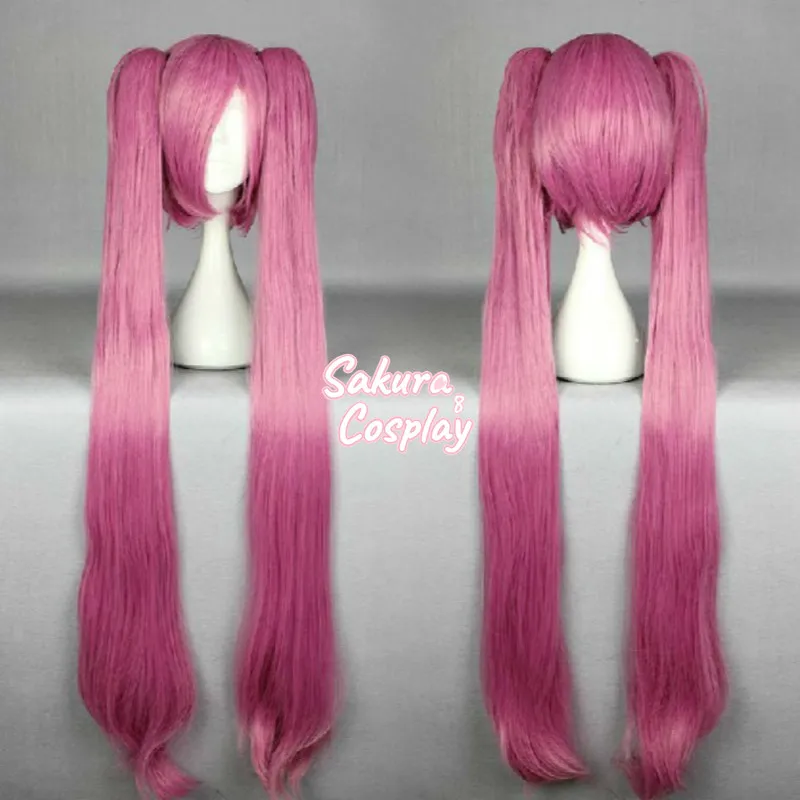 Anime Akame Ga KILL! Mine Cosplay Long Double Ponytails Costume Night Raid Heat Resistant Synthetic Hair Halloween + Wig Cap