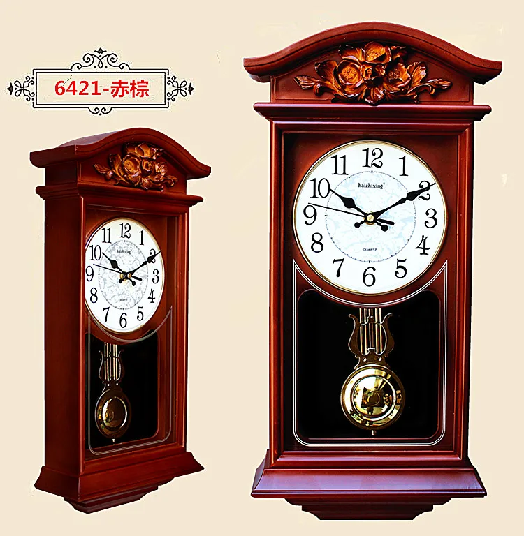 

Europe antique wall clocks for living room 50cm high vintage wall watches clocks wall Retro home decor farmhouse decor gifts