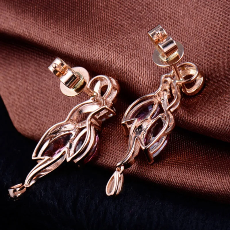 Новое поступление кубический цирконий розовое золото богемные ювелирные