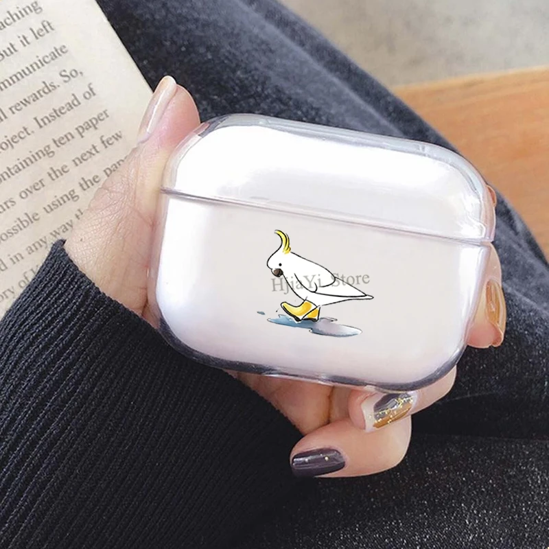 Попугай Какаду чехол для AirPods Pro 3 Air стручки Наушники Аксессуары защитная