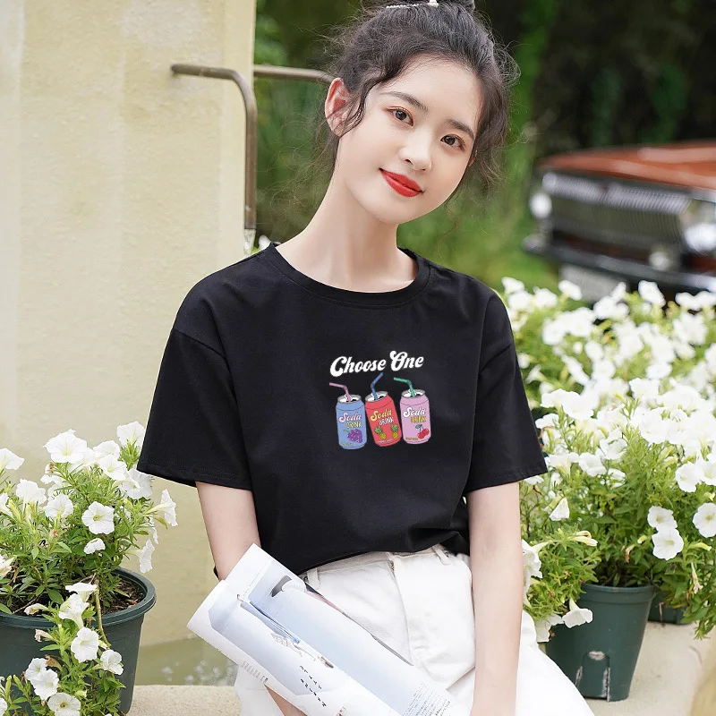 

2021 High quality summer classic casual breathable soft short sleeve women's T-shirt