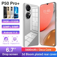 global version p50 pro 6 7inch 16gb512gb 32mp64mp mtk6893 10 core 5g network 14403200 5600mah finger face id android 11 0