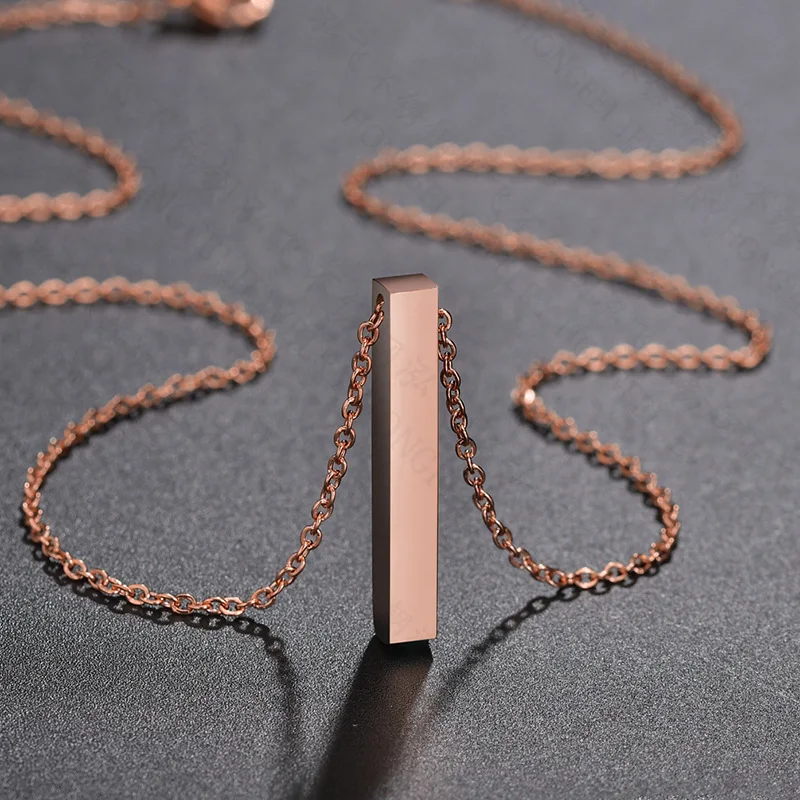 Квадратная Подвеска из нержавеющей стали бижутерия Женская пустая бирка для