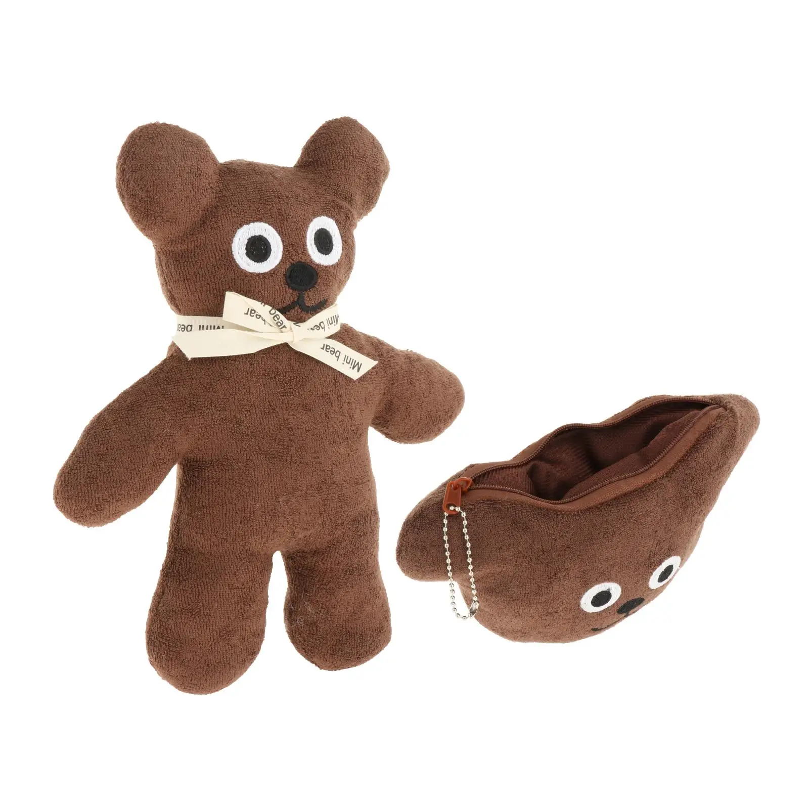 

Cute Soft Plush Bear Toy Little Bear Sleeping Huggable Room Decor Companion
