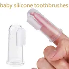 Детская Мягкая Силиконовая зубная щетка для пальцев, набор для чистки зубов и полости рта, массажер, коробка для хранения зубных щеток, может продаваться отдельно