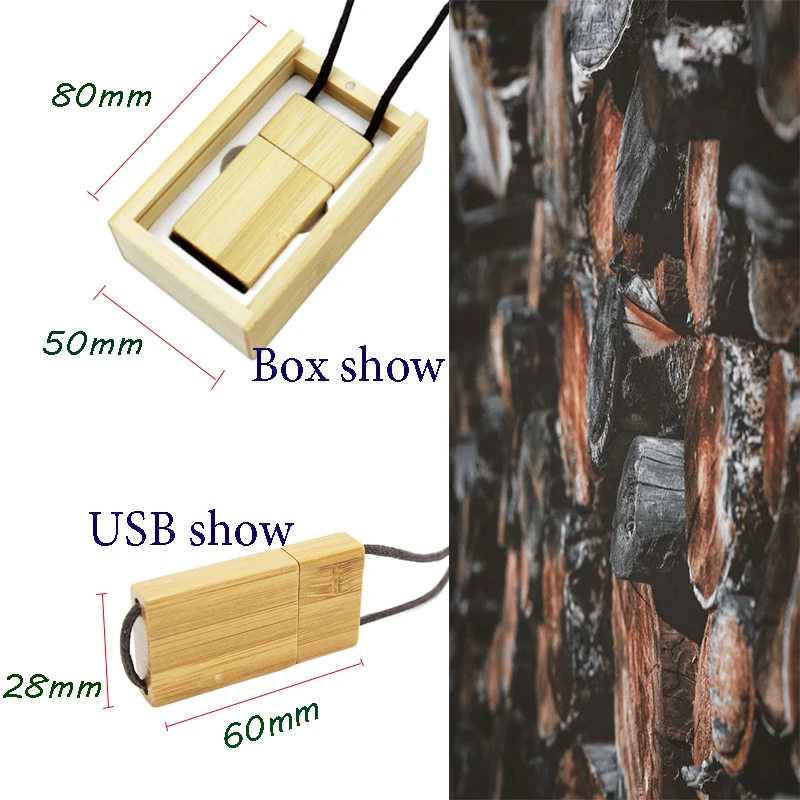 JASTER Red wood usb 2,0 флеш-накопитель с бамбуковой коробкой(более 10 шт. бесплатный логотип
