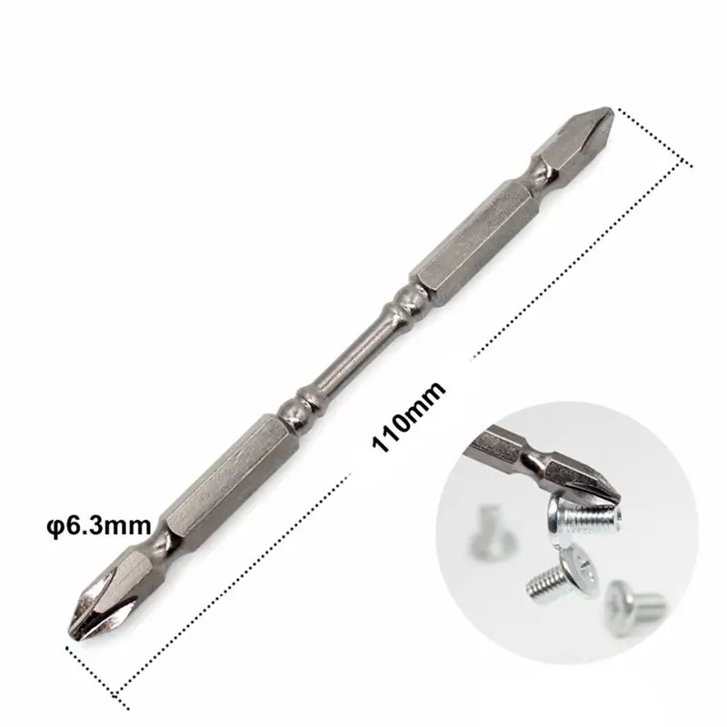 PH2 1/4 дюйма твердость netic 110 мм поперечная головка отвертка долгая длина двойная