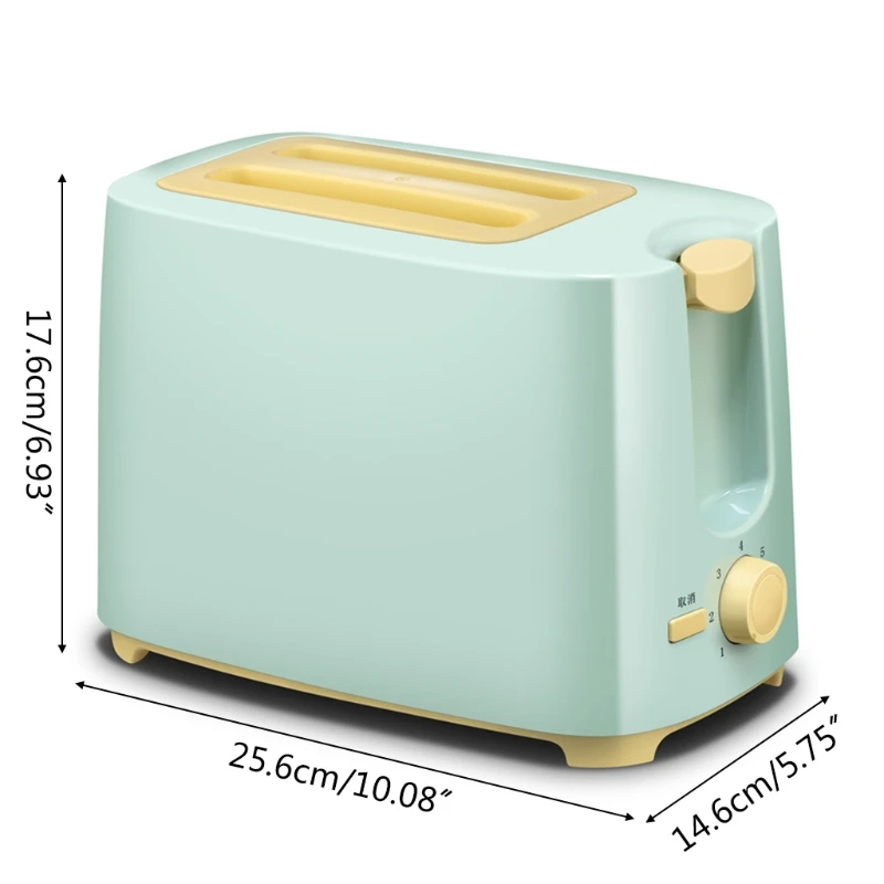 

2 Slice Stainless Steel Electric Toaster Household Auto Bread Baking Machine Toast Sandwich Grill Oven Breakfast Maker
