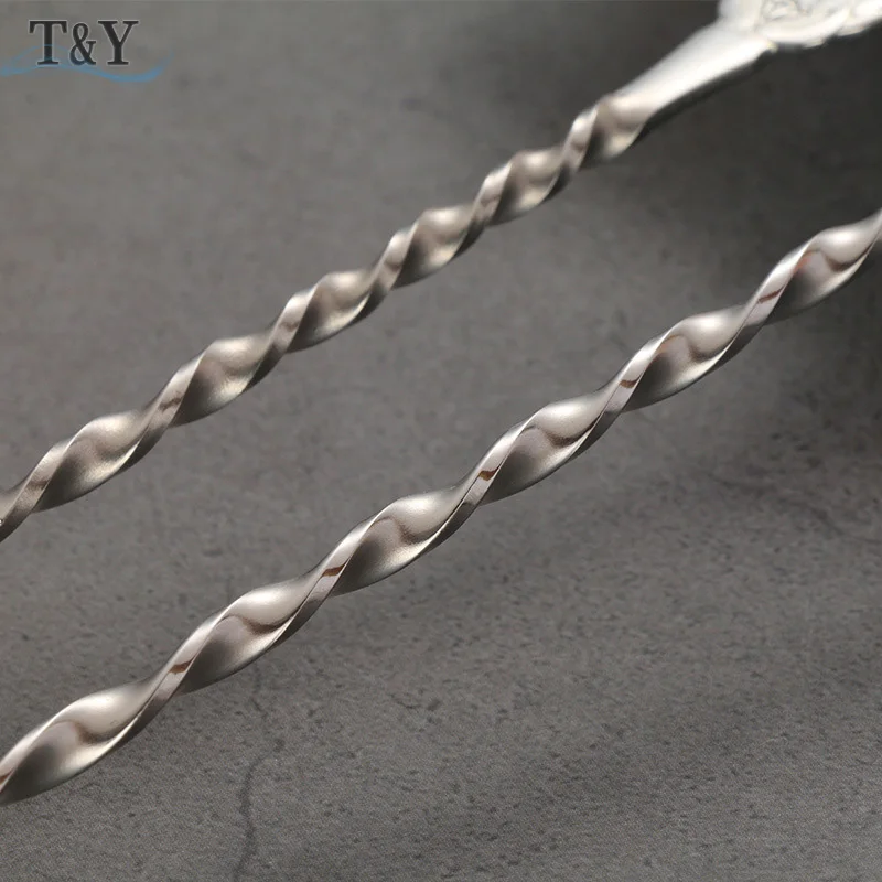 T & Y 1 шт. 304 нержавеющая сталь 16 5/21 см длинная ручка ложка для льда чая мешалка со