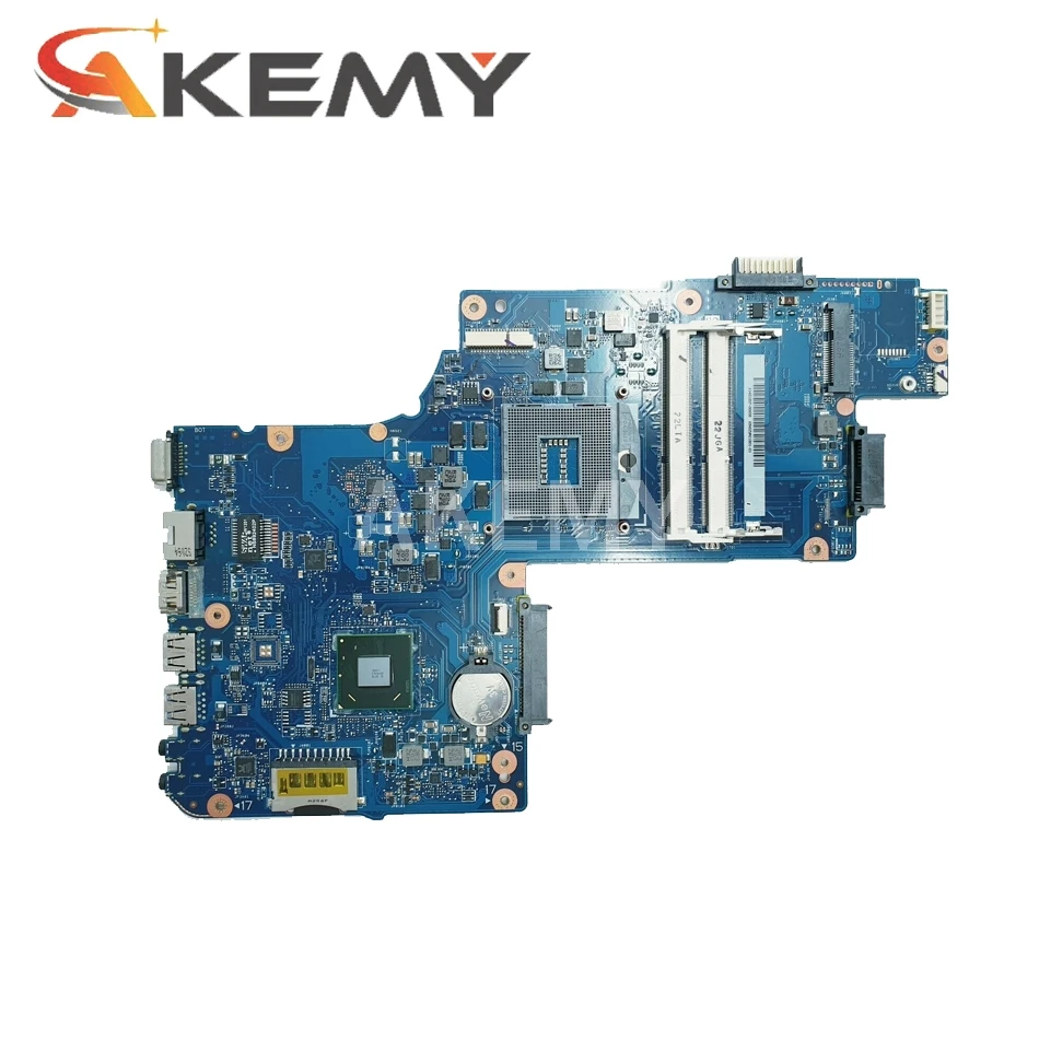 

Akemy Brand New H000050780 Laptop Motherboard For Toshiba Satellite C850 L850 Main Board SJTNV HM70 DDR3 Free cpu