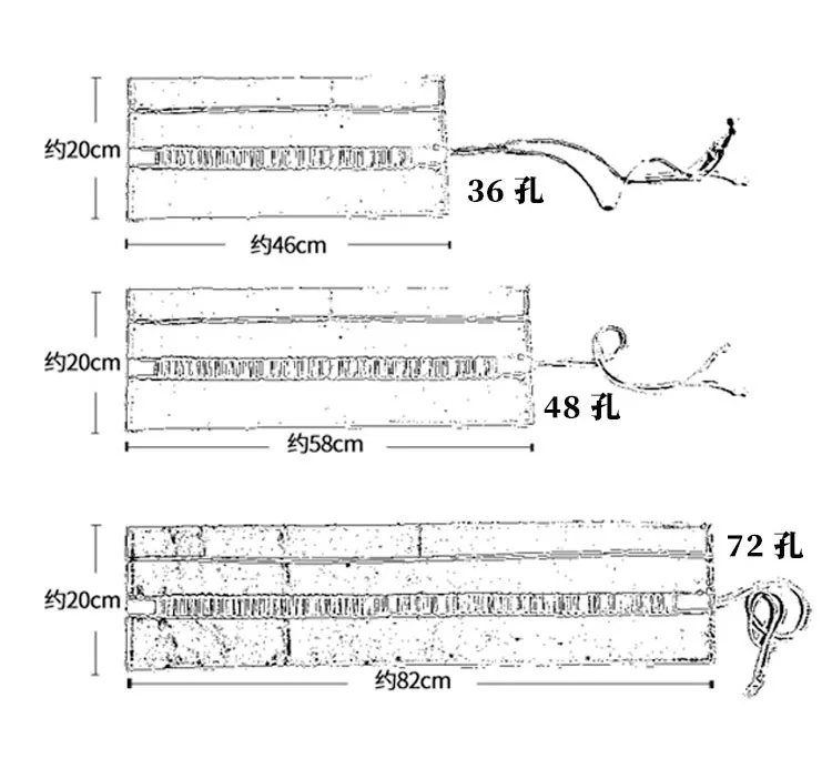 

36/48/72 Holes Canvas Black Roll Pencil Case School Pencil Case for Girls Boys Large Cute Pen Bag Penalties Box Stationery Pouch