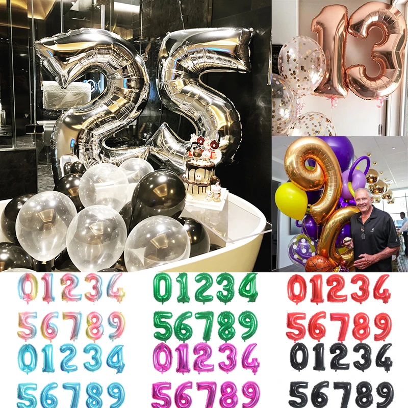 Надувной воздушный шар из алюминиевой фольги для вечерние 16/32 дюйма большой шары