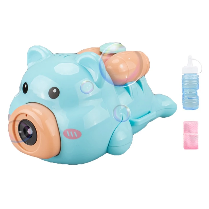 

N7ME Wedding Supply Outdoor Toy Cartoon Bubble Guns with Strap Music & Shutter-Sound