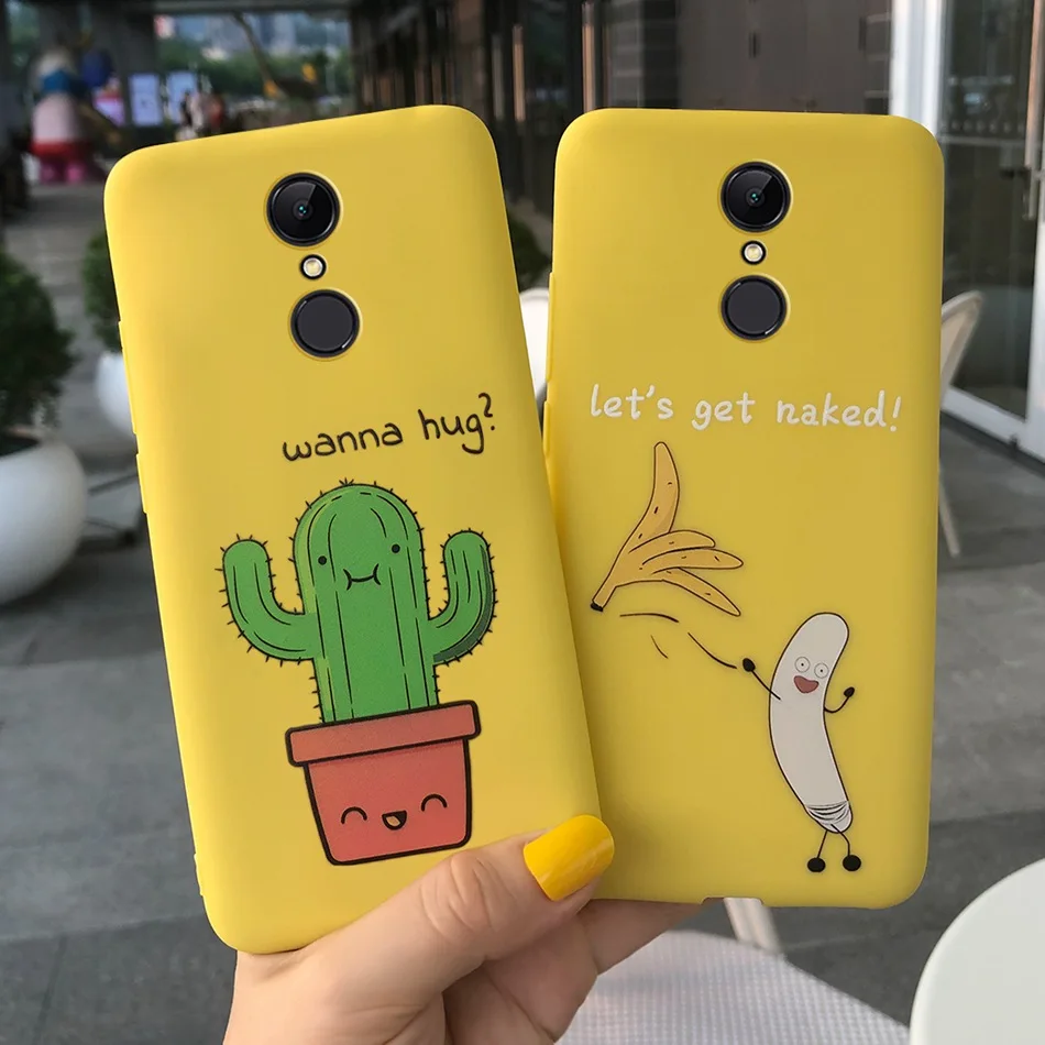 Чехол для Xiaomi Redmi 5 Plus чехол телефона силиконовый карамельного цвета из ТПУ задняя