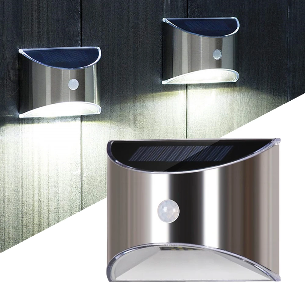 Уличная настенная лампа с датчиком движения на солнечной батарее