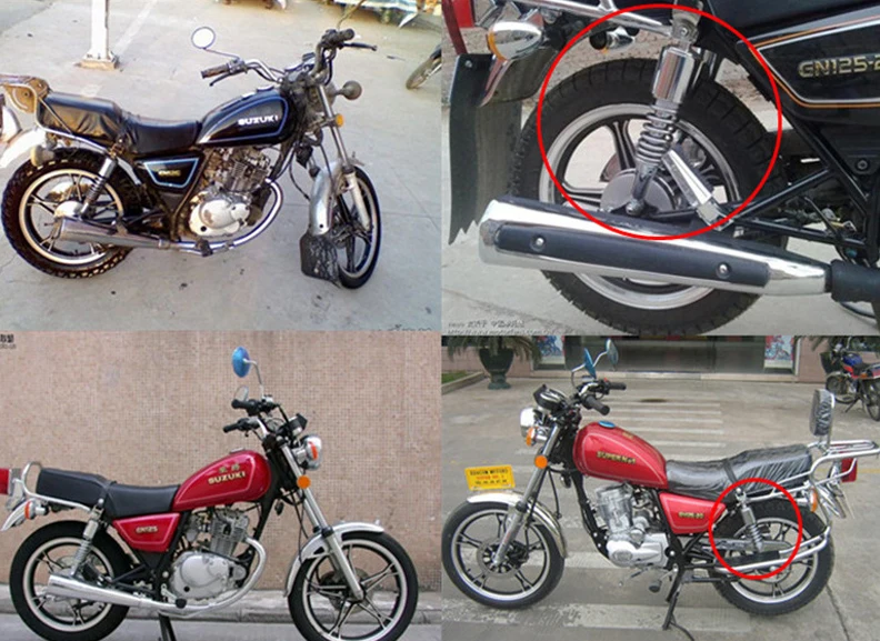 1 пара Мотоциклетные аксессуары амортизатор для Suzuki125 GN125 задний задняя вилка |