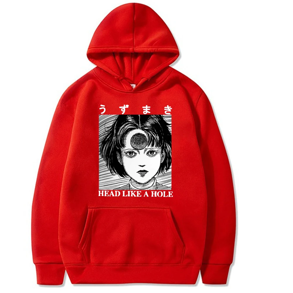

Head Like a Hole Horror Junji Ito Hoodie Winter Pullovers Tops Unisex Clothes