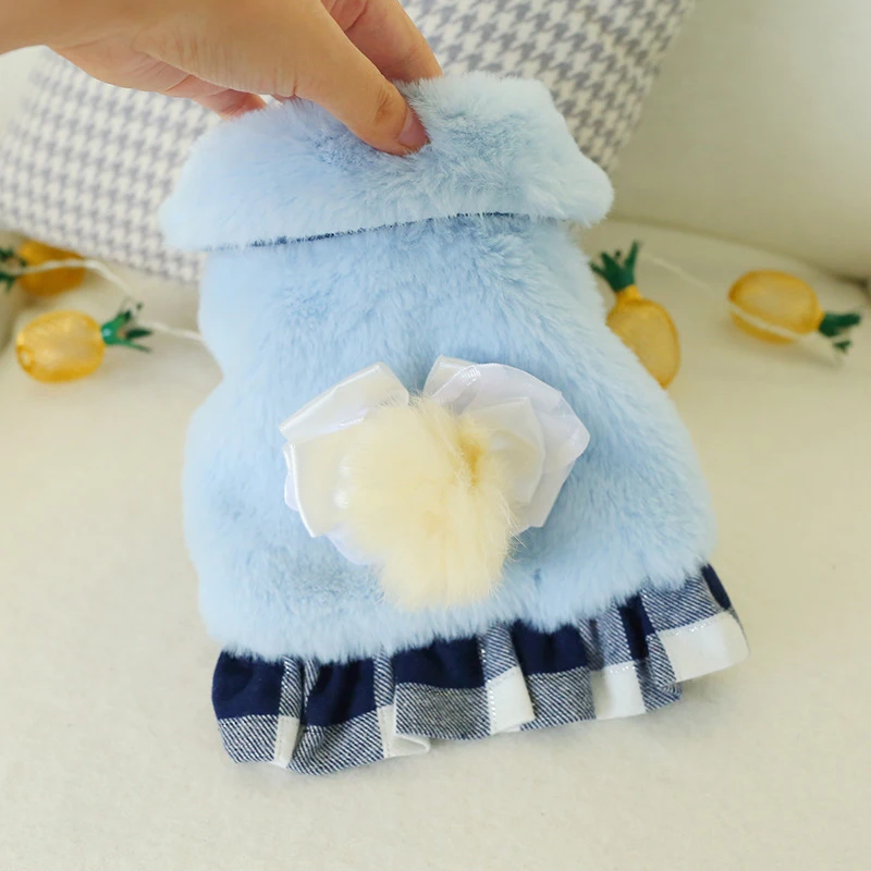 Милое бальное зимнее платье для маленьких собак Высококачественная дамская юбка