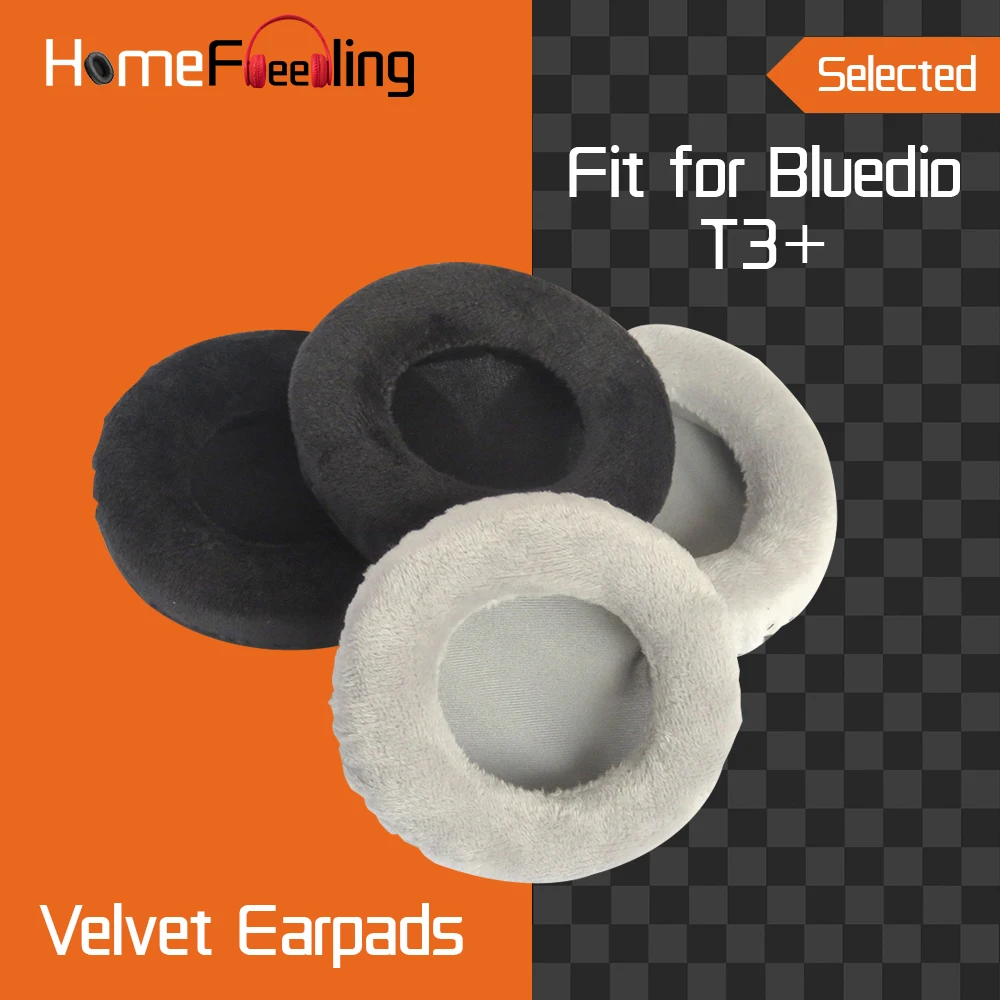 

Homefeeling Earpads for Bluedio T3+ / T3 Plus Headphones Earpad Cushions Covers Velvet Ear Pad Replacement