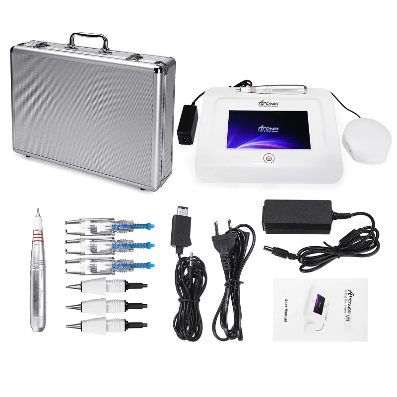 

Artmex V11 Touch Screen Tattoo Machine Permanent Makeup Eyebrows Lips Eyeline Rotary Pen MTS PMU System For Beauty Shop Salon